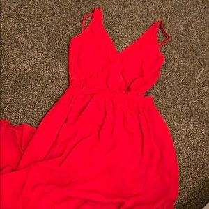 Red Lulus Maxi Dress